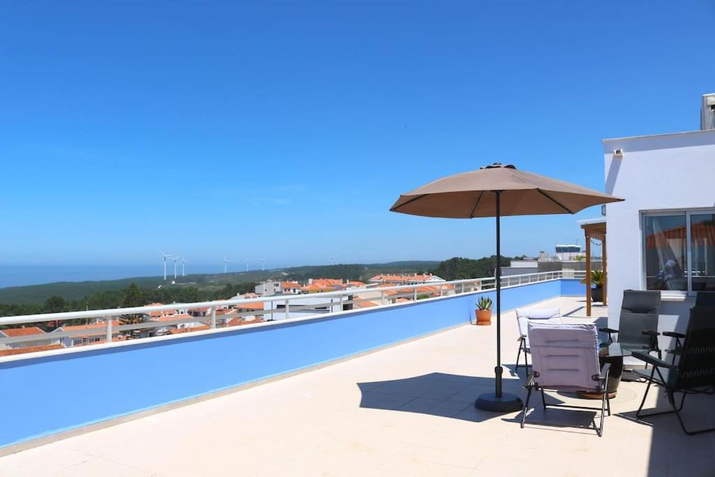 Sitio Penthouse - Big Terrace With Sea View & Bbq Villa Nazare Ngoại thất bức ảnh
