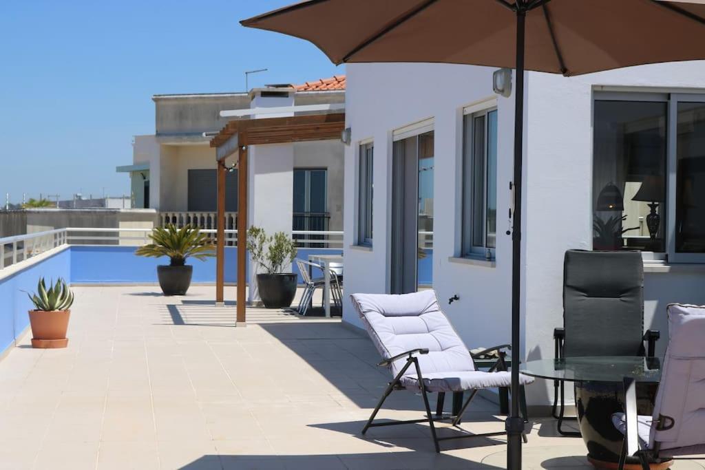 Sitio Penthouse - Big Terrace With Sea View & Bbq Villa Nazare Ngoại thất bức ảnh